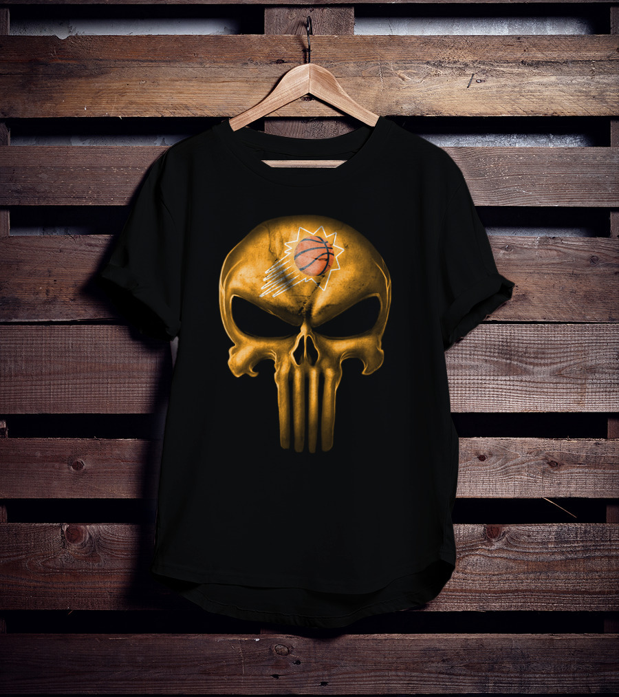 Phoenix Suns Skull Basketball Punisher T-Shirt