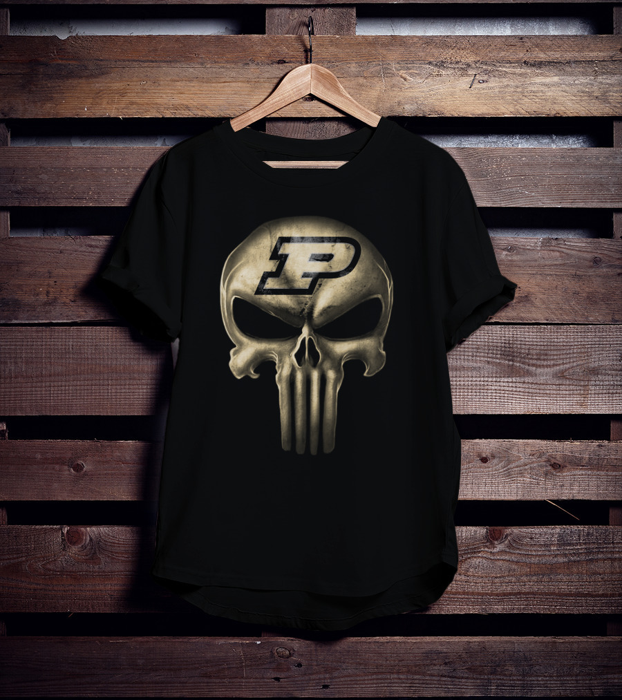 Purdue Boilermakers Skull T-Shirt
