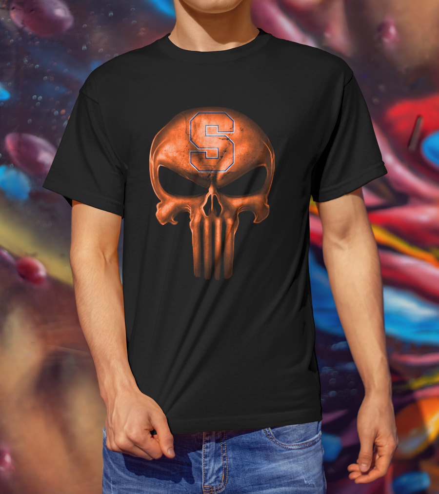 Syracuse Orange Skull Logo S T-Shirt