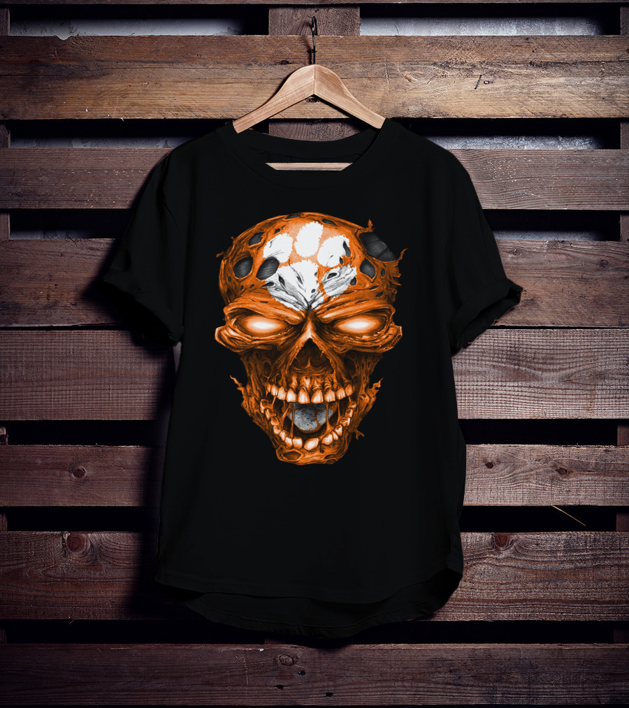 Clemson Tigers Skull Paws T-Shirt
