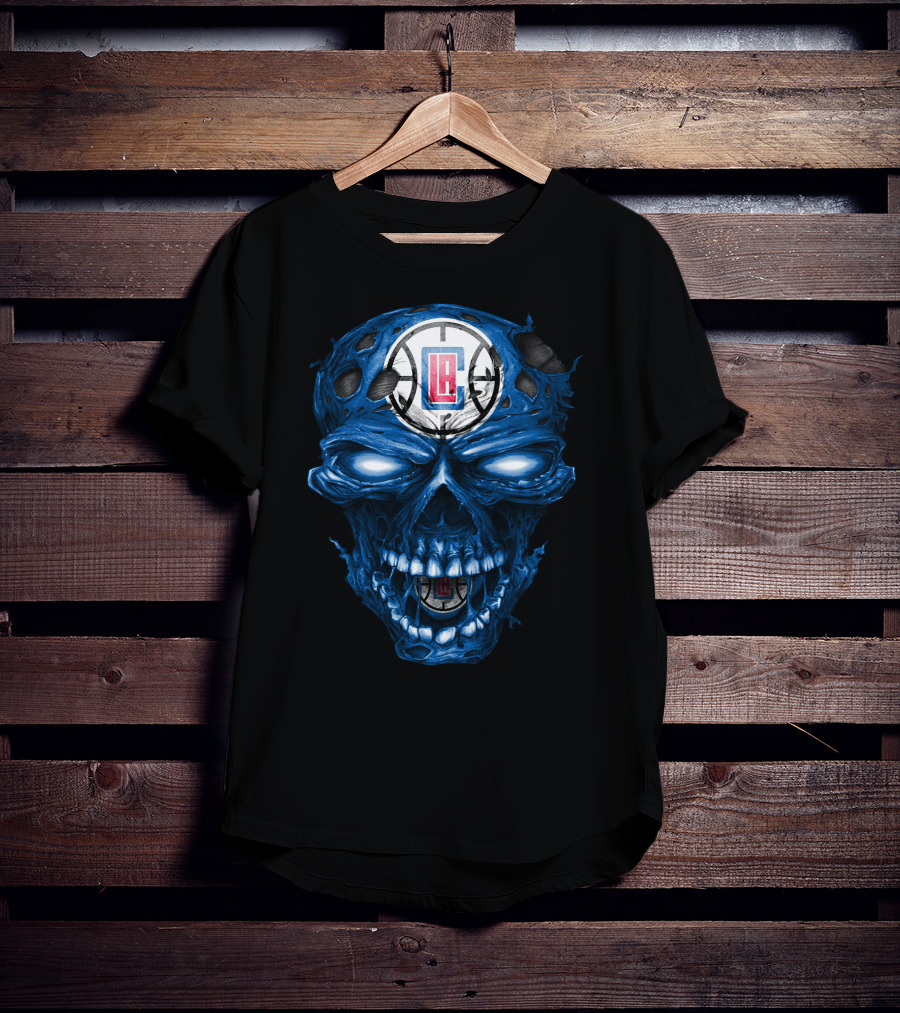 La Clippers Skull Basketball T-Shirt