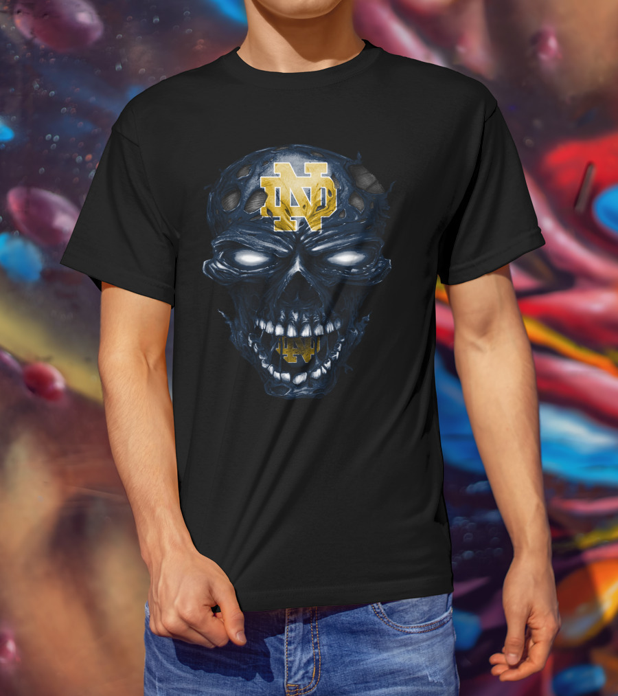 Notre Dame Fighting Irish Nd Skull T-Shirt