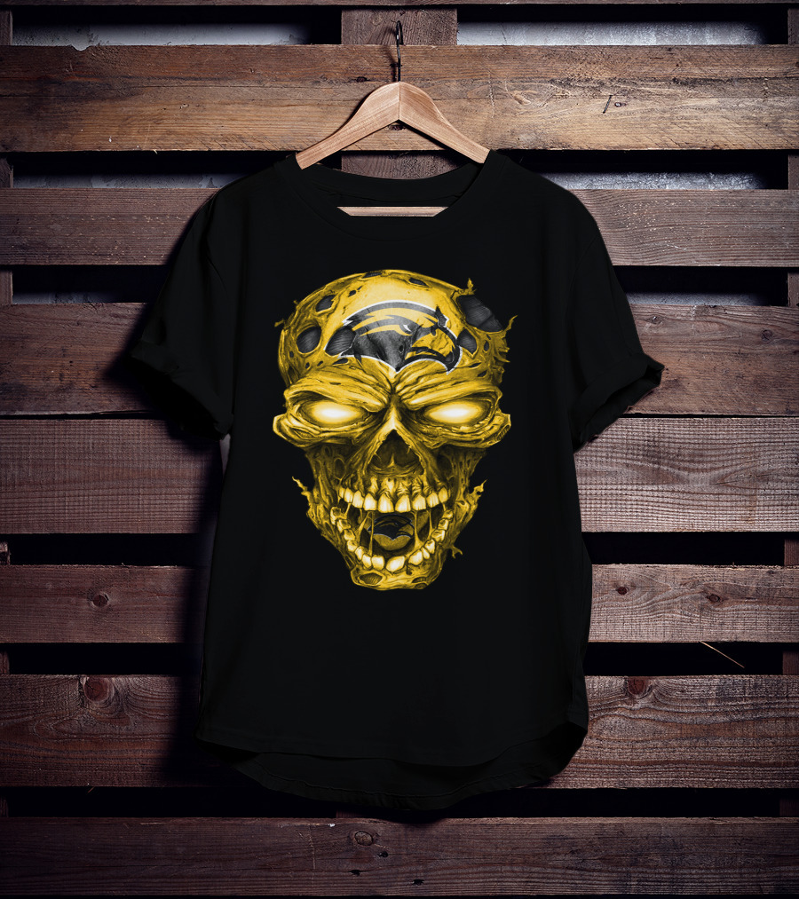 Southern Mississippi Golden Eagles Skull T-Shirt
