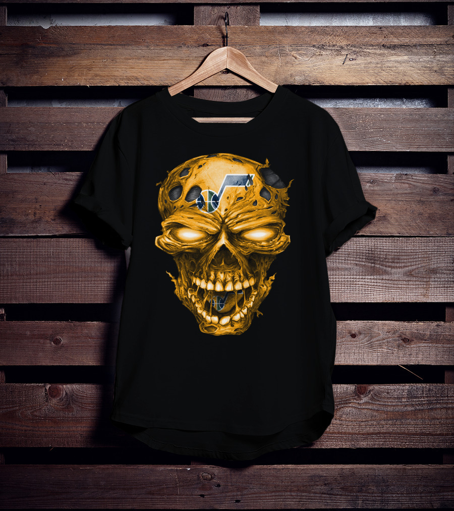 Utah Jazz Skull Logo T-Shirt