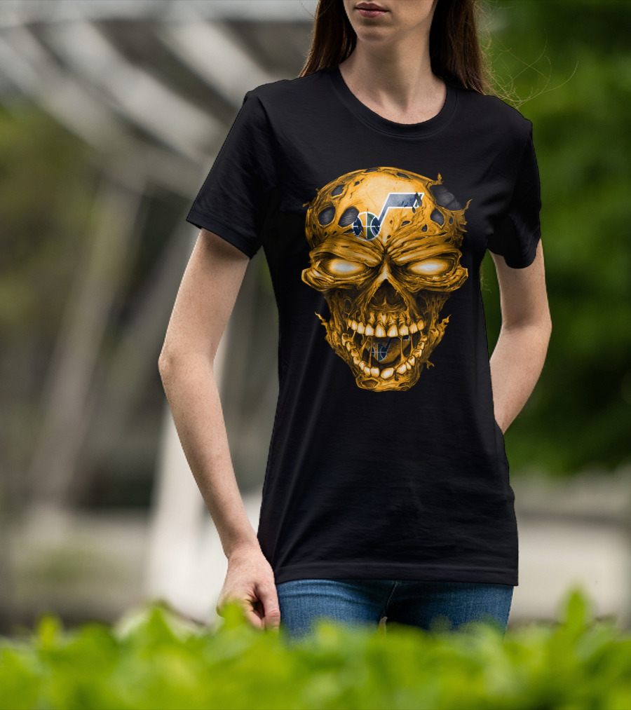 Utah Jazz Skull Logo T-Shirt