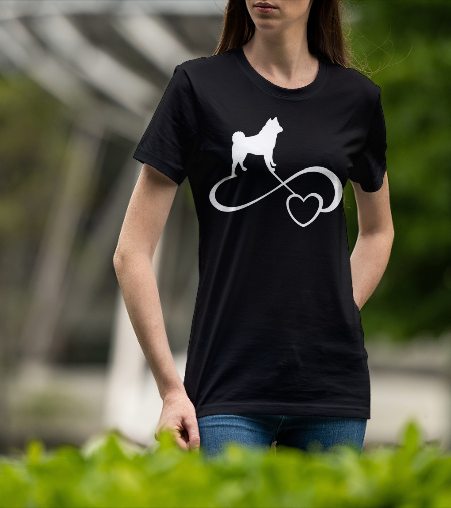 Akita Dog Lover Infinite Heart Breed Endless Love T-Shirt