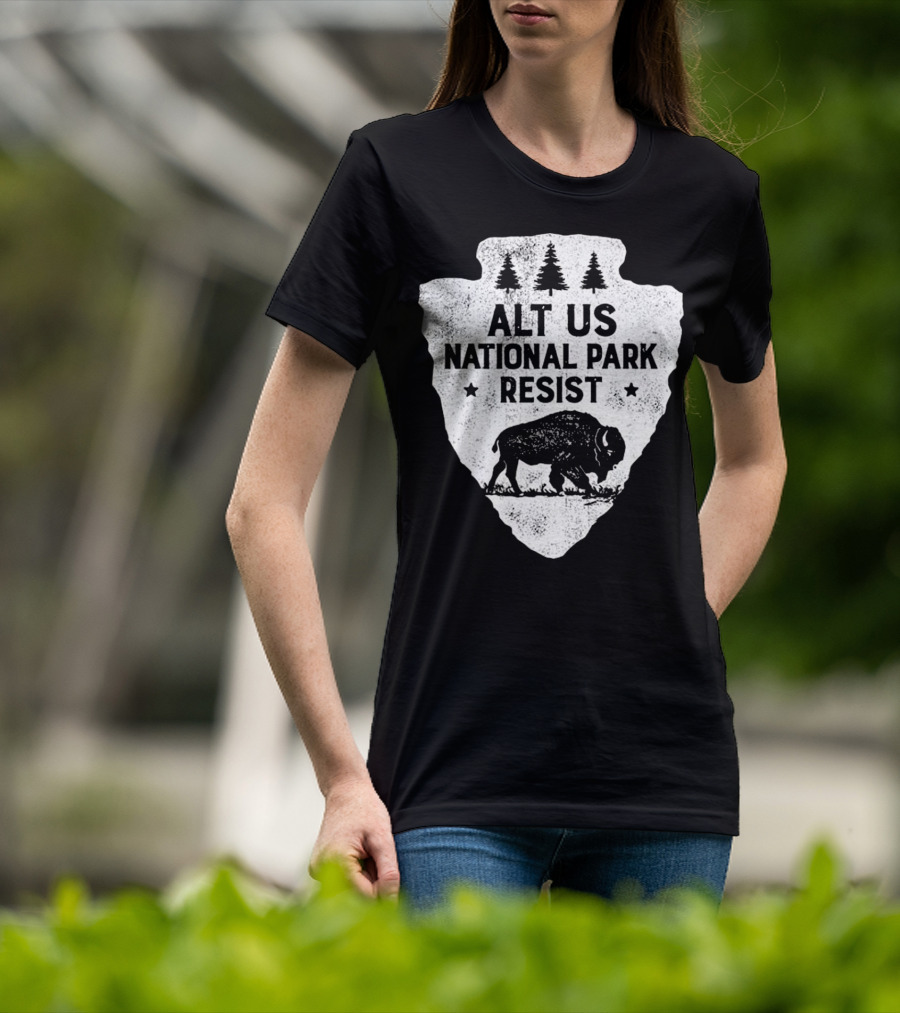ALT US National Park Resist Bison Arrowhead Emblem T-Shirt