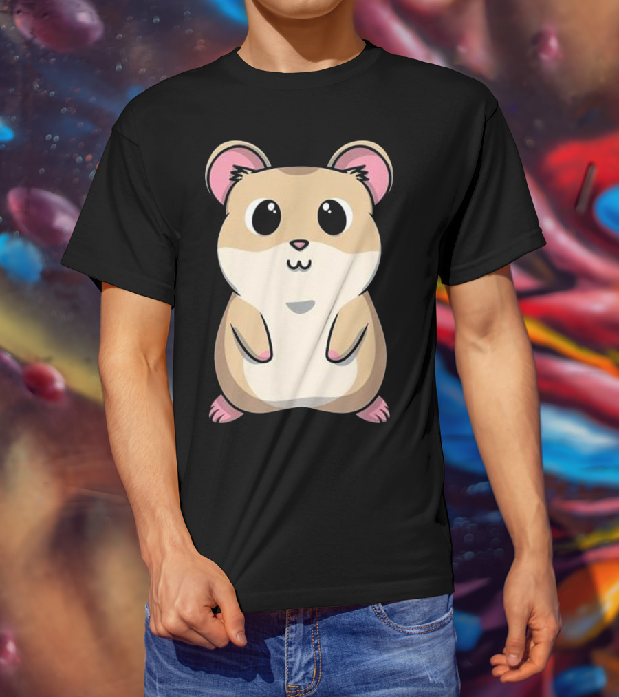 Baby Hamster Cute And Cuddly Rodent Pet Anim Kawaii T-Shirt