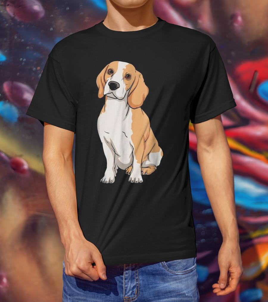 Beagle Funny For Cute Dog Lovers Cartoon T-Shirt