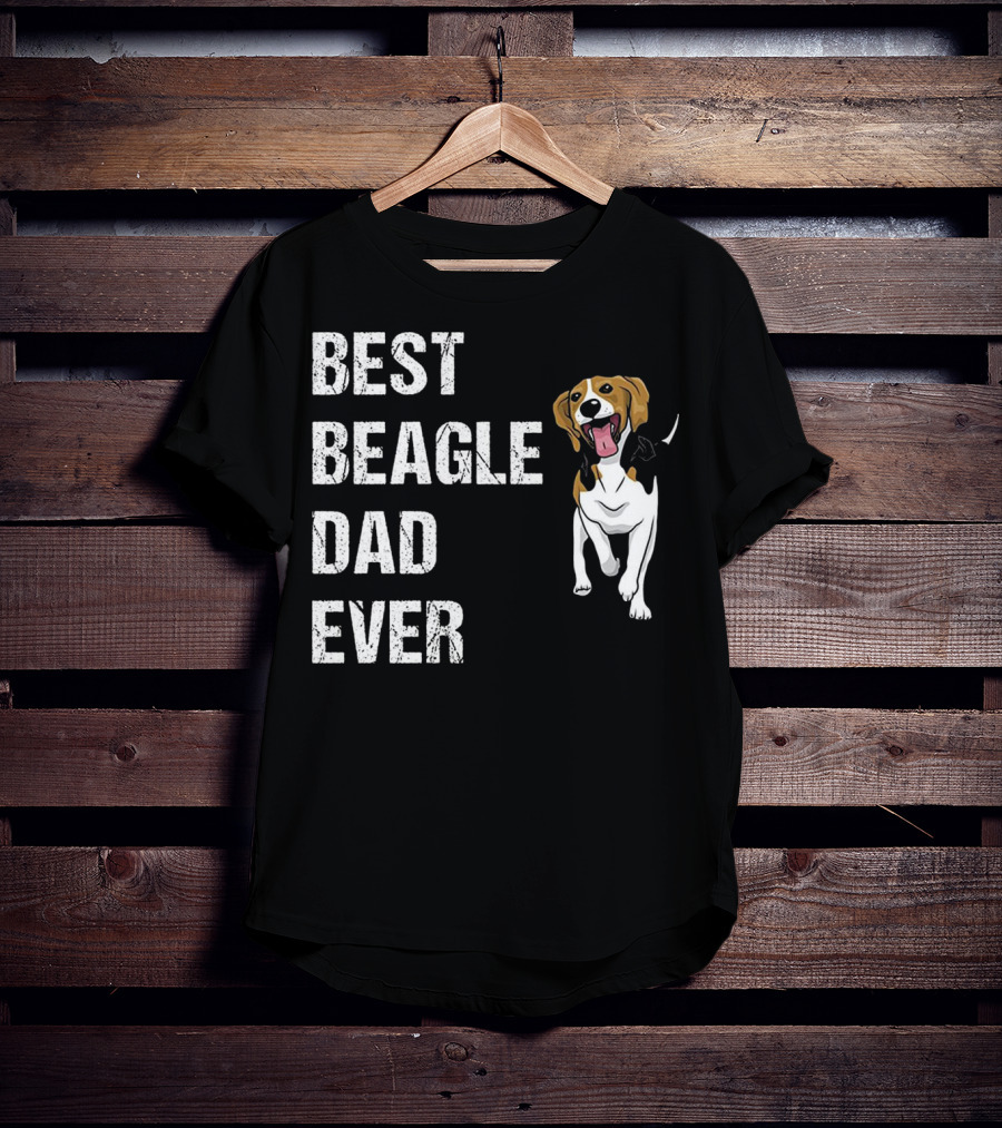 Best Beagle Dad Ever Funny Beagle Dog T-Shirt