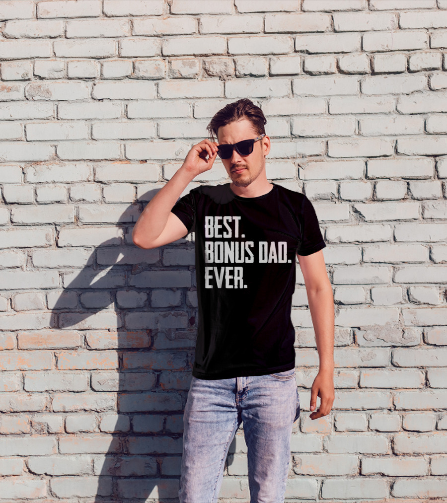 Best Bonus Dad Ever Funny Electrician T-Shirt