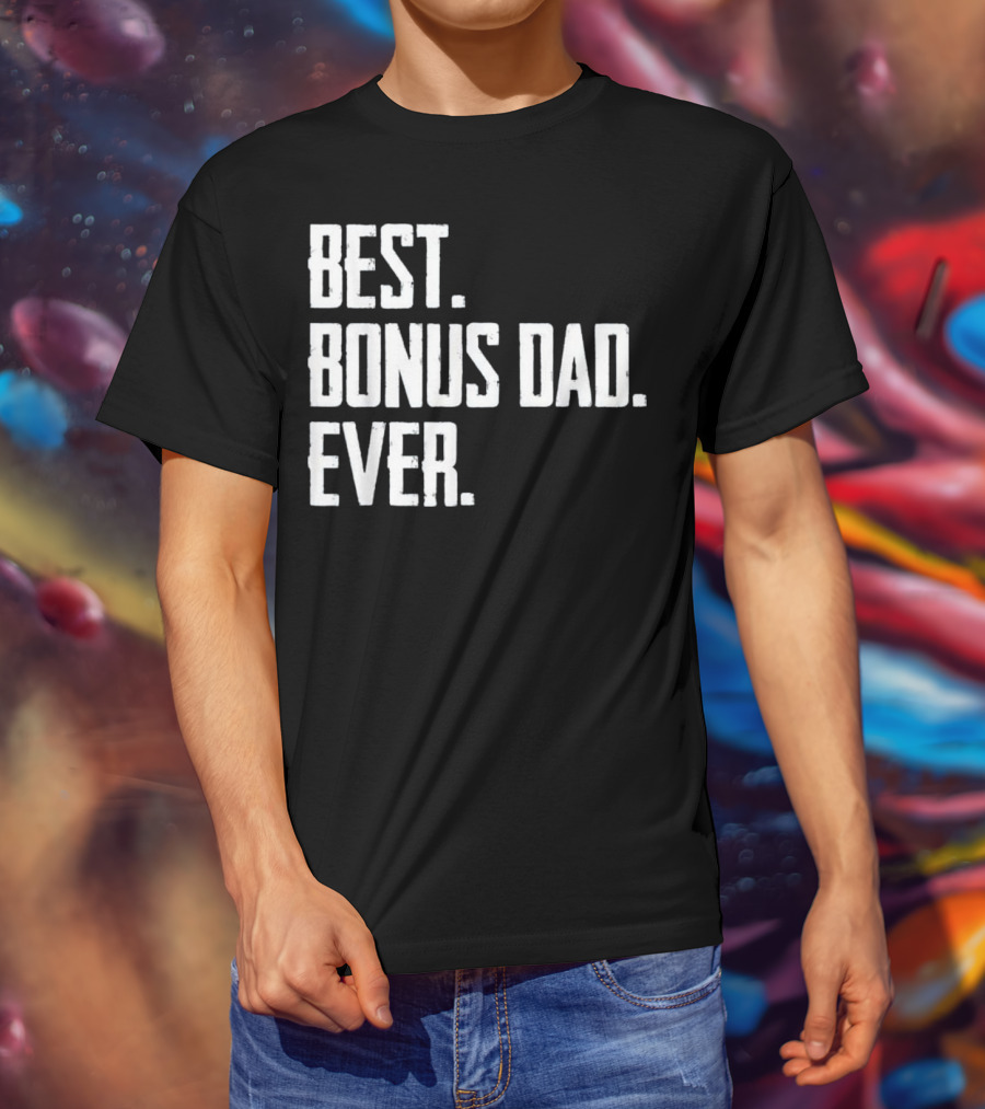 Best Bonus Dad Ever Funny Electrician T-Shirt