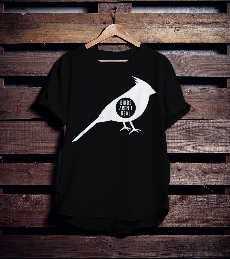 Birds Aren't Real White Bird T-Shirt