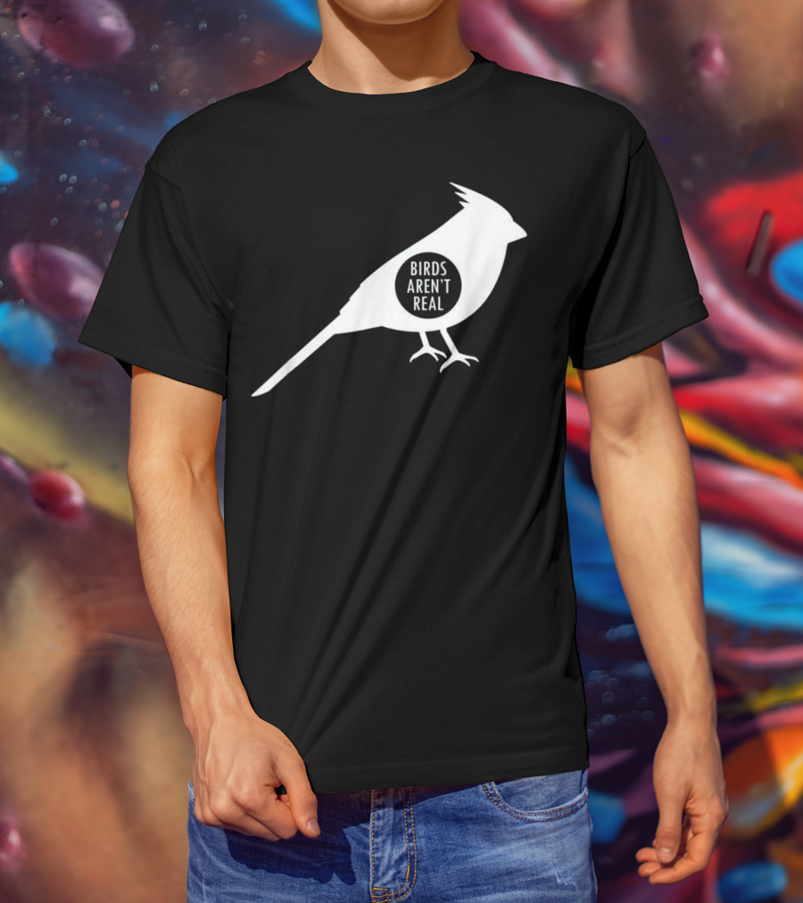 Birds Aren't Real White Bird T-Shirt