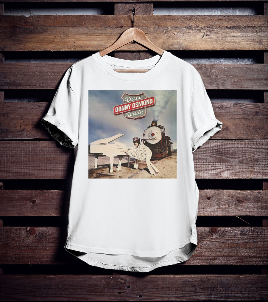 Donny Osmond Disco Train Piano And Steam Engine Scene T-Shirt