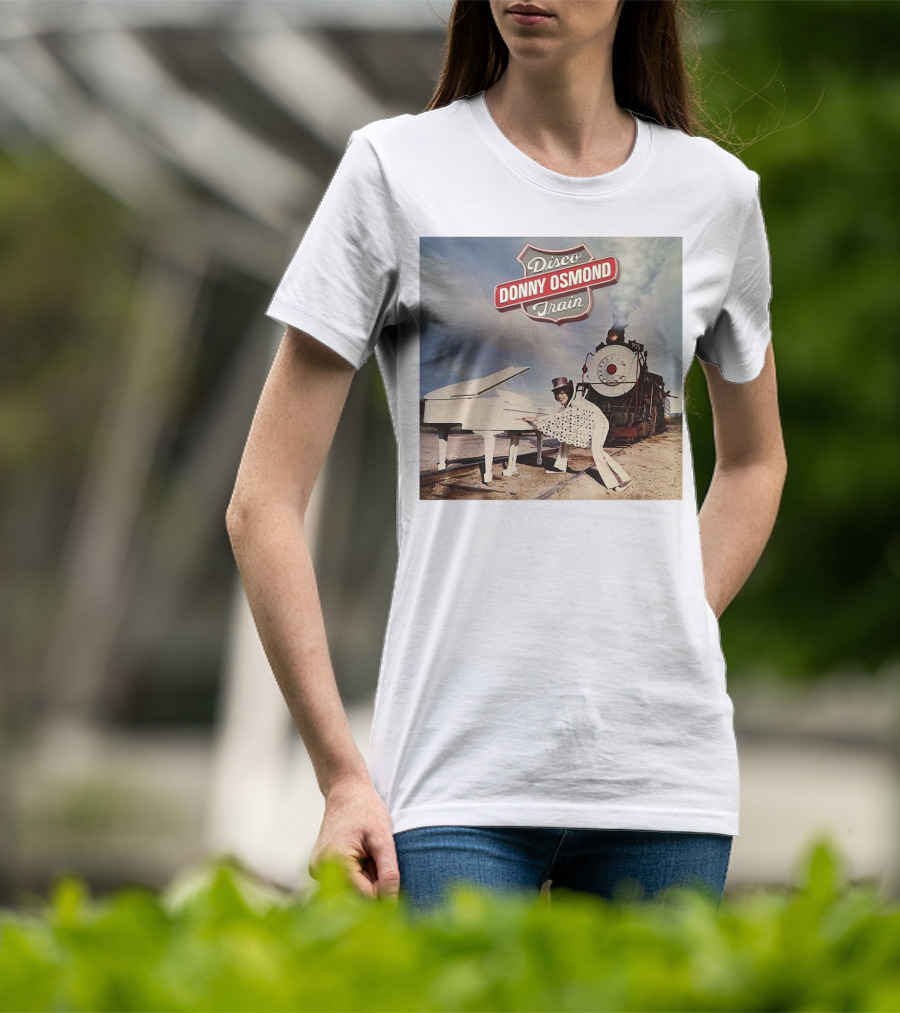 Donny Osmond Disco Train Piano And Steam Engine Scene T-Shirt