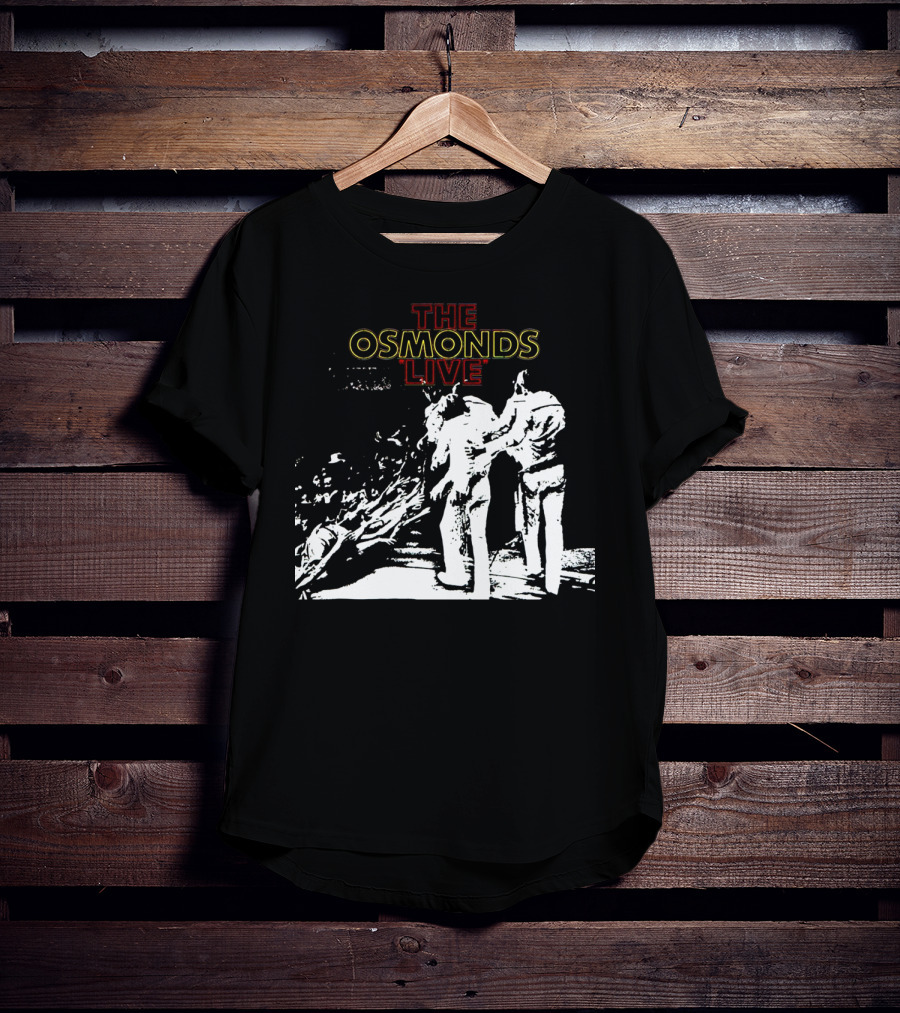 The Osmonds Live Concert Illustration With Performing Group On Stage T-Shirt
