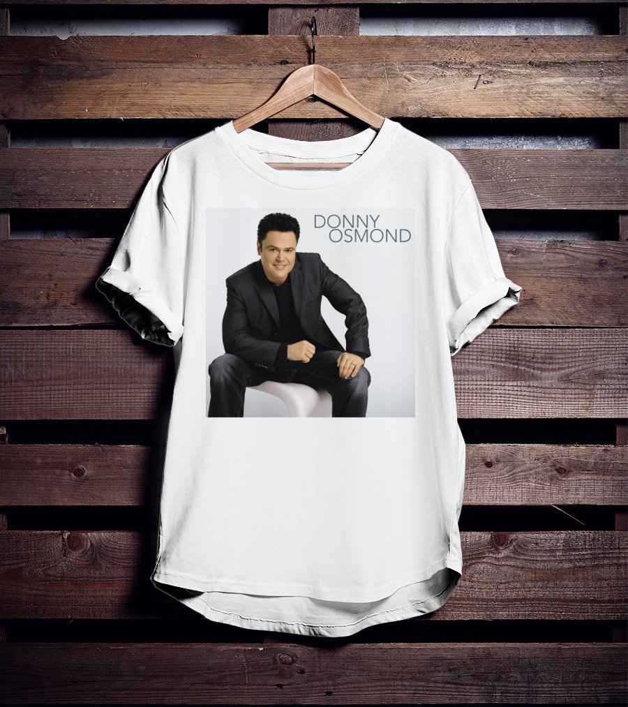 DONNY OSMOND Sitting In Black Suit T-Shirt