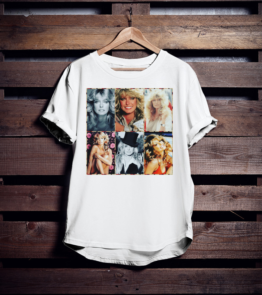 Farrah Fawcett Iconic Photo Collage T-Shirt