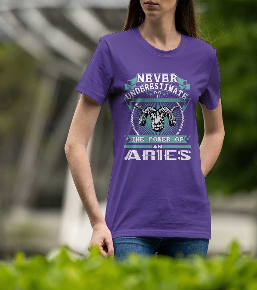 Never Underestimate The Power Of An Aries T-Shirt