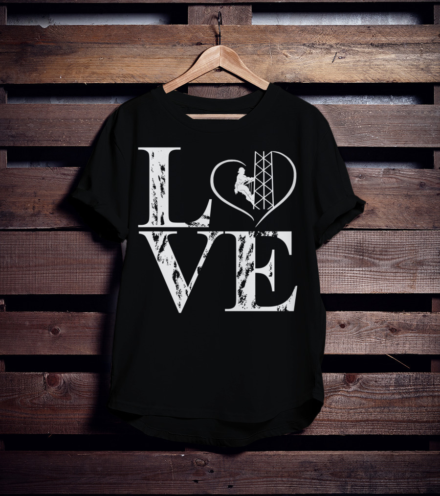 LOVE Heart Tower Climber T-Shirt
