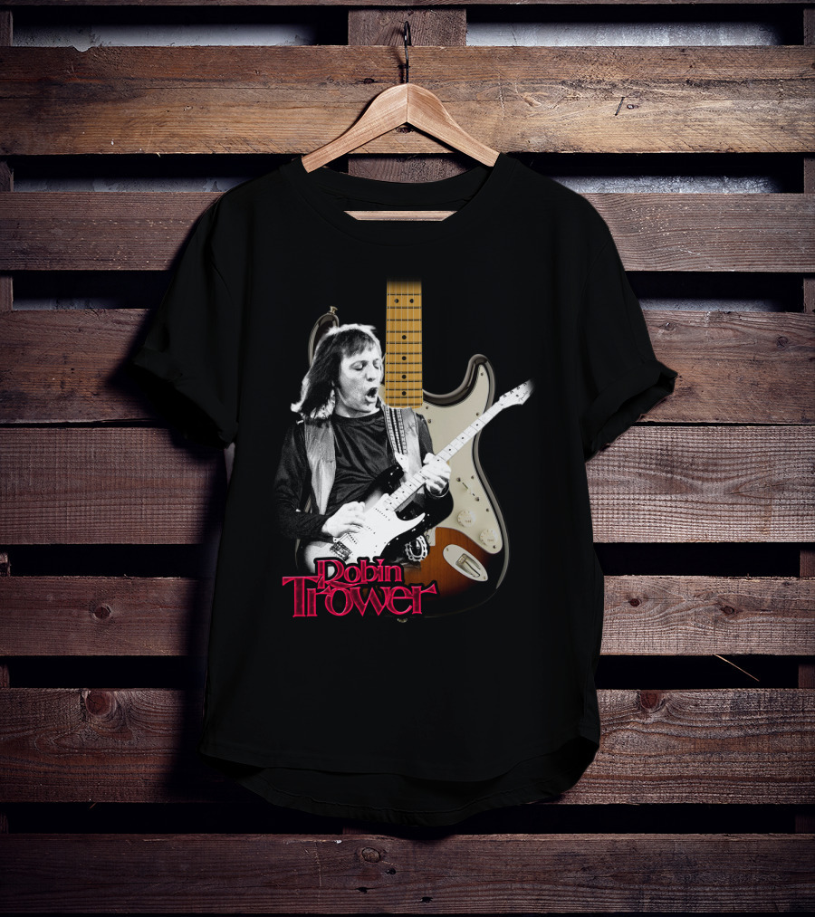 Robin Trower Electric Guitar Performance Iconic T-Shirt
