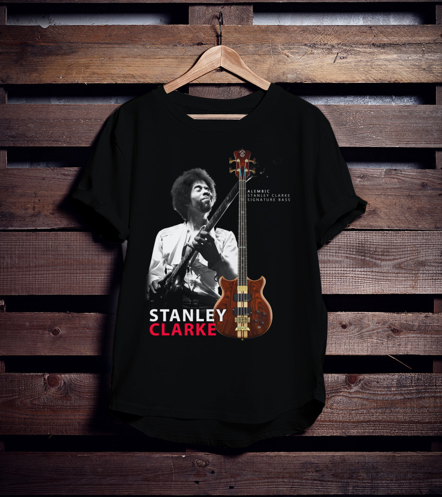 Stanley Clarke Alembic Signature Bass Album Cover T-Shirt