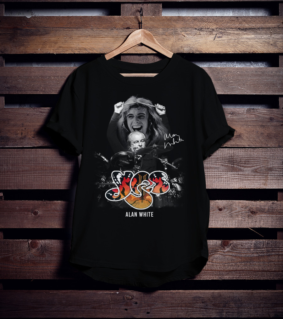 Yes Alan White Signature Tribute - Psychedelic Fire T-Shirt