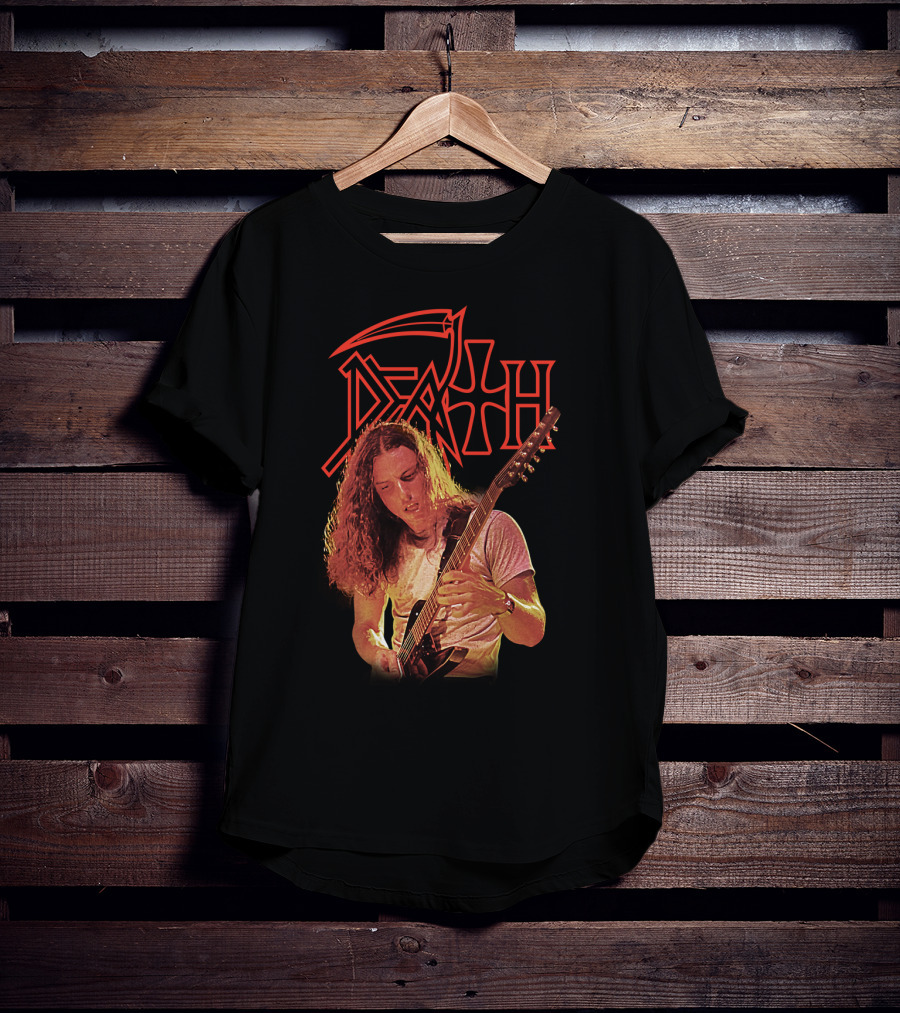 Chuck Schuldiner DEATH Metal Band Iconic Guitarist T-Shirt