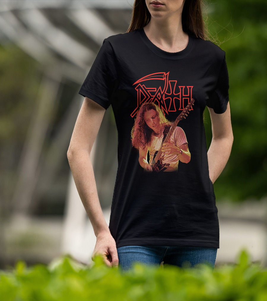 Chuck Schuldiner DEATH Metal Band Iconic Guitarist T-Shirt
