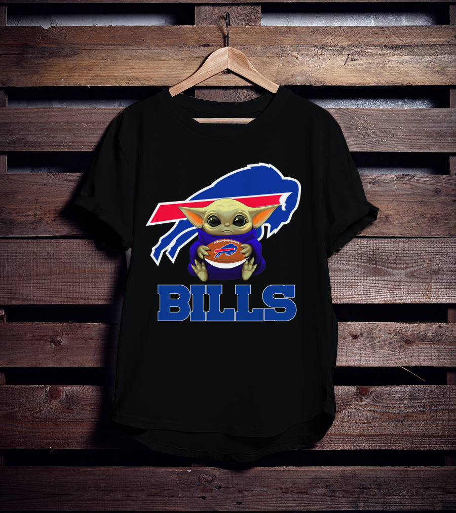 Buffalo Bills Baby Yoda Football Fan T-Shirt