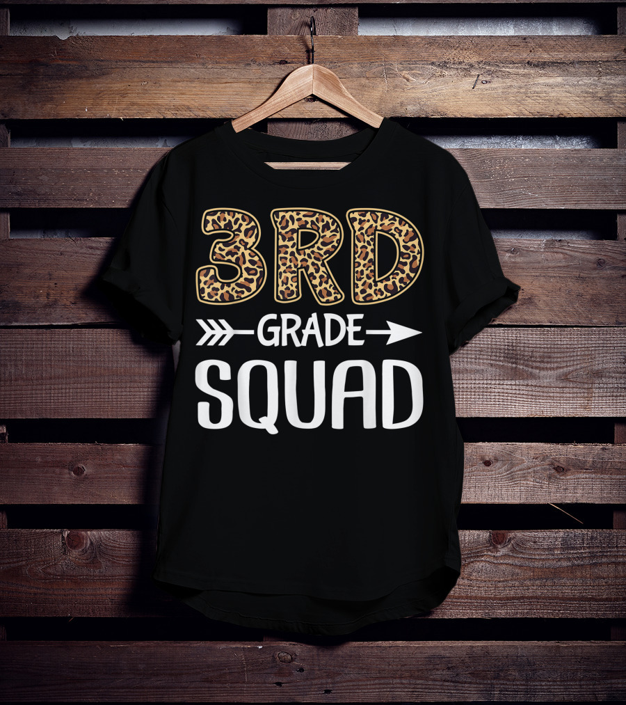 3rd Grade Leopard Squad Third Grade Teacher Student T-Shirt