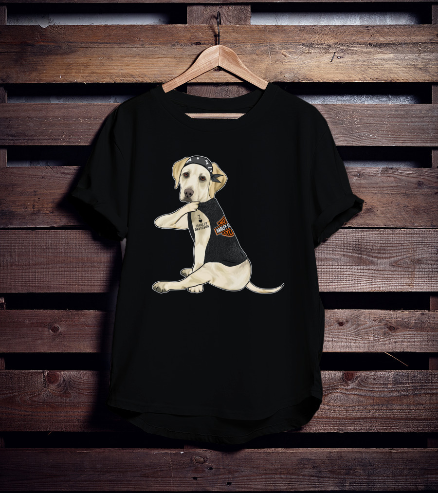 Labrador Retriever Harley Davidson Biker Pup T-Shirt