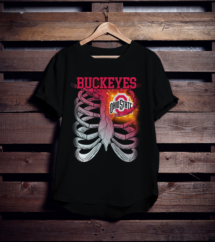 Buckeyes Ohio State Logo Rib Cage T-Shirt