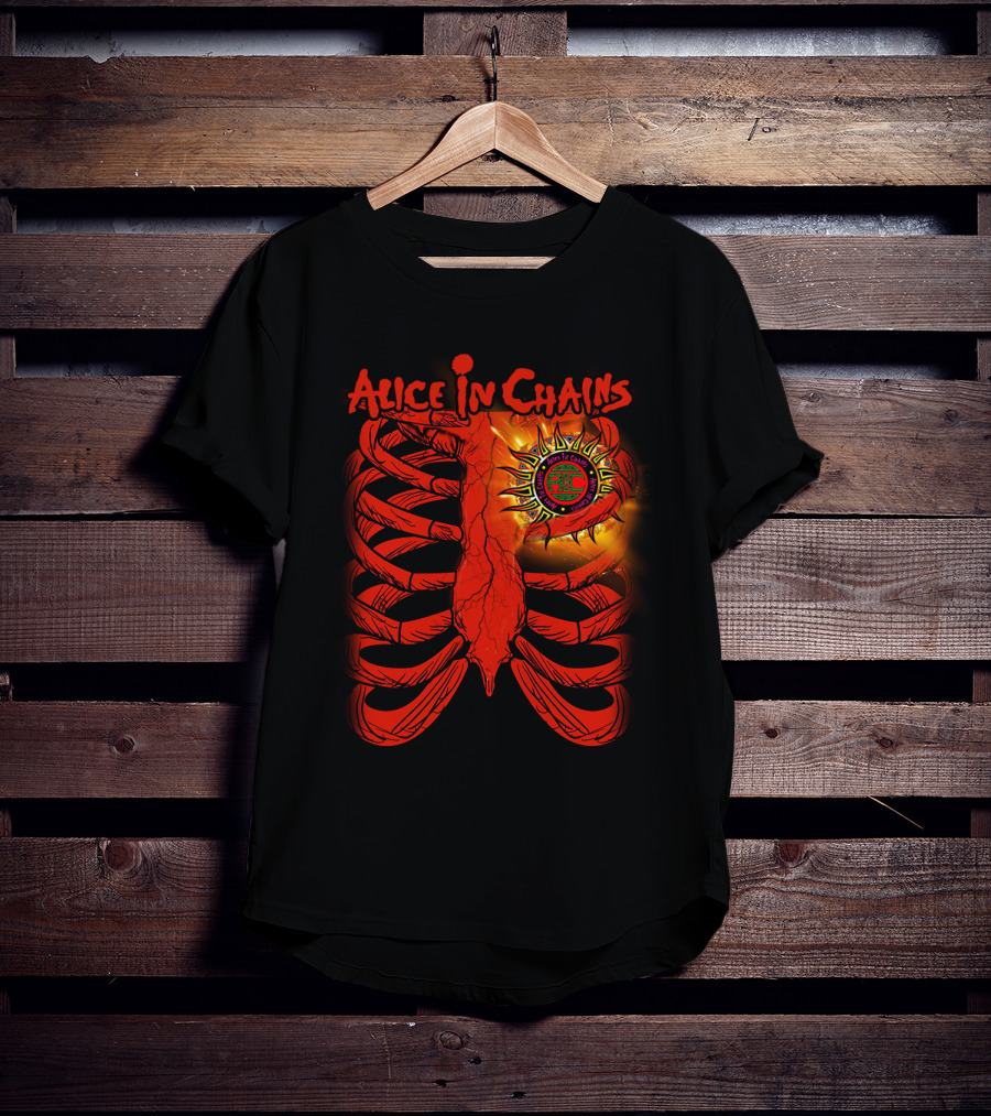 Alice In Chains Sun Ribcage Art T-Shirt