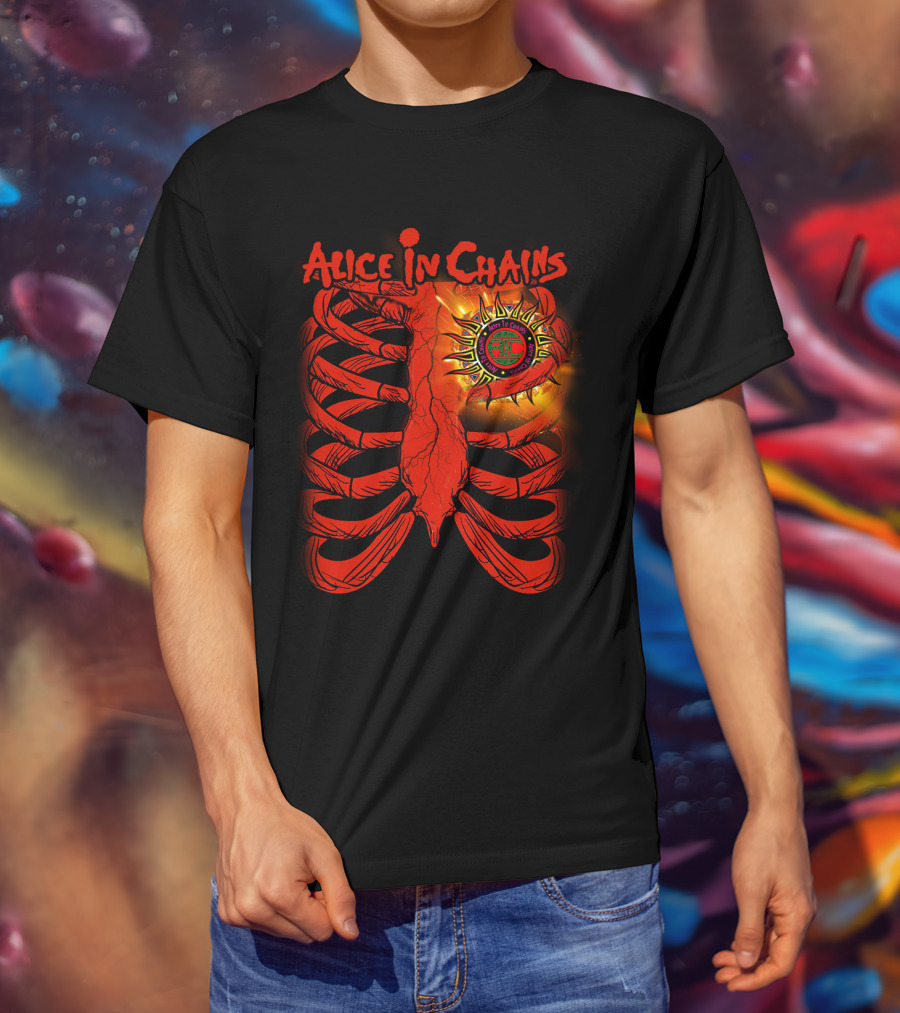 Alice In Chains Sun Ribcage Art T-Shirt