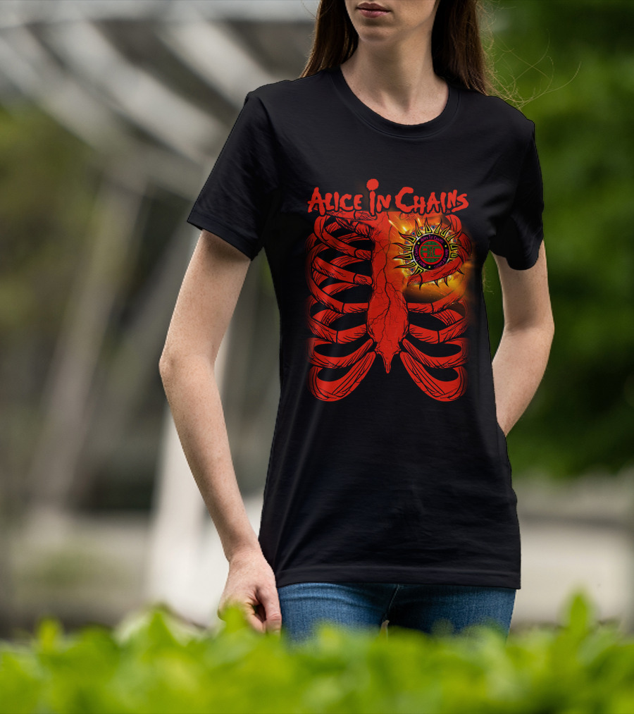 Alice In Chains Sun Ribcage Art T-Shirt