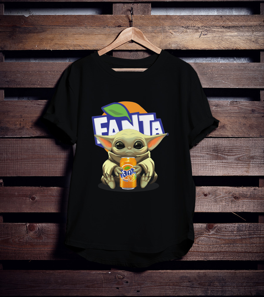 Yoda Holding Fanta Can Iconic Mashup T-Shirt