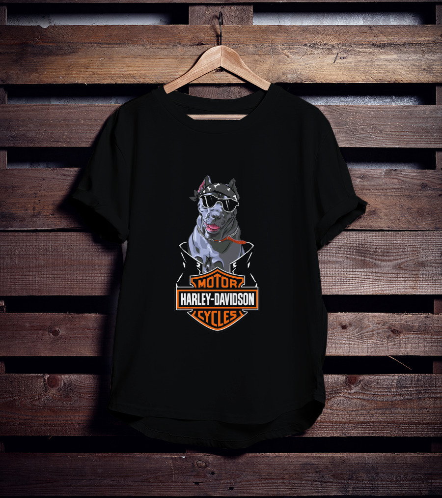 Harley Davidson Cane Corsos Motorcycles T-Shirt