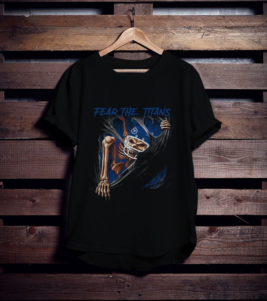 Fear The Titans 515Nfl Skeleton Burst T-Shirt