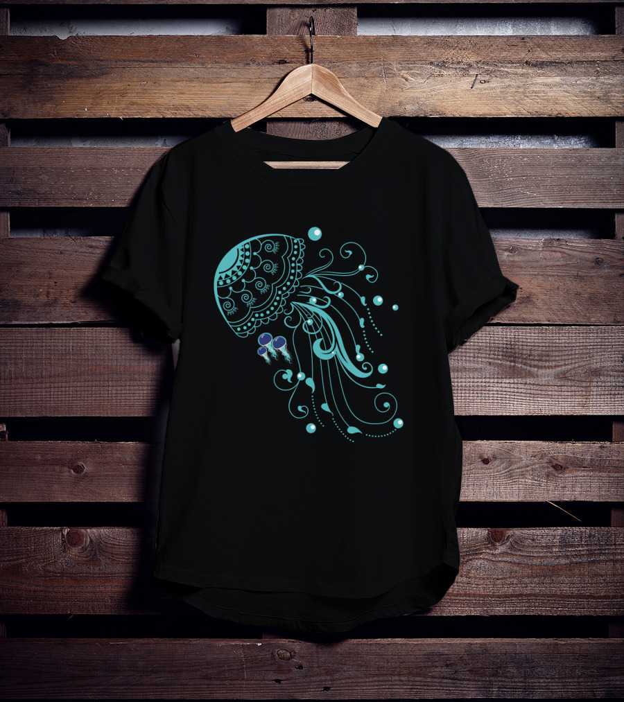 Cool Jellyfish Swirl T-Shirt