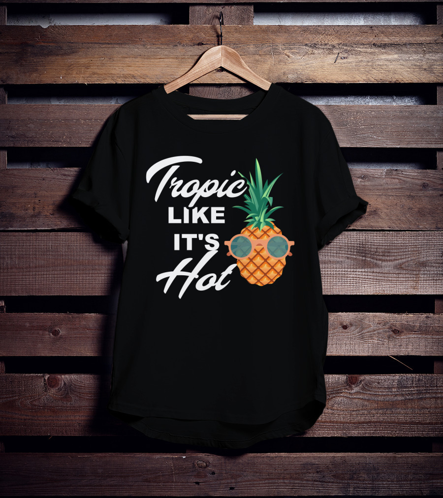 Tropic Like It's Hot Cool Vintage Pineapple T-Shirt