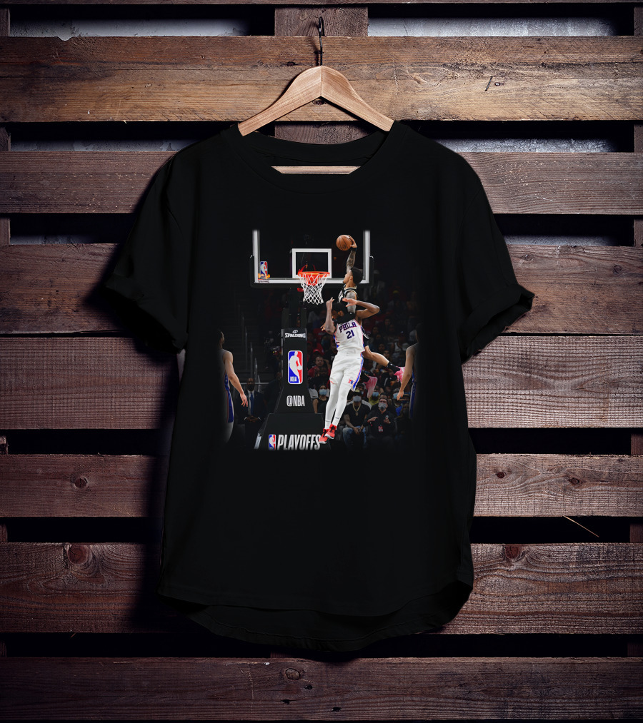 NBA Playoffs Dunk Over Philadelphia 21 By John Collins T-Shirt