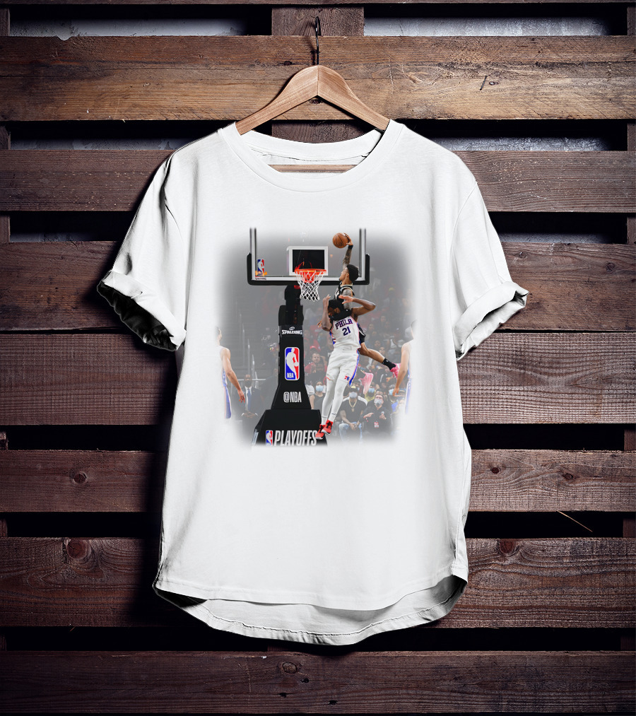 John Collins Dunk On Embiid NBA Playoffs T-Shirt