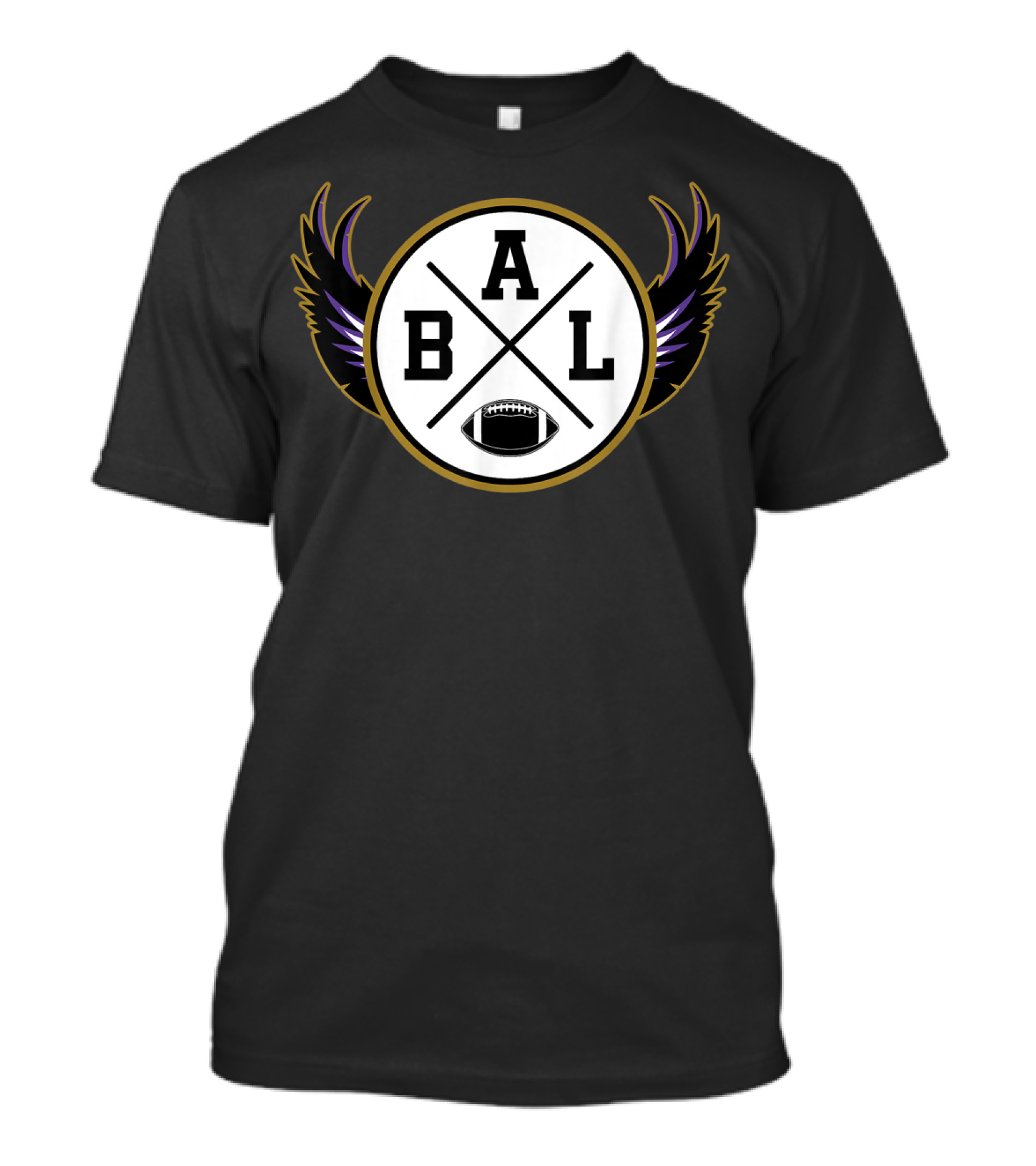 BAL Football Baltimore Maryland Vintage Raven T-Shirt