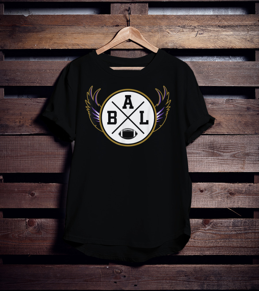 BAL Football Baltimore Maryland Vintage Raven T-Shirt