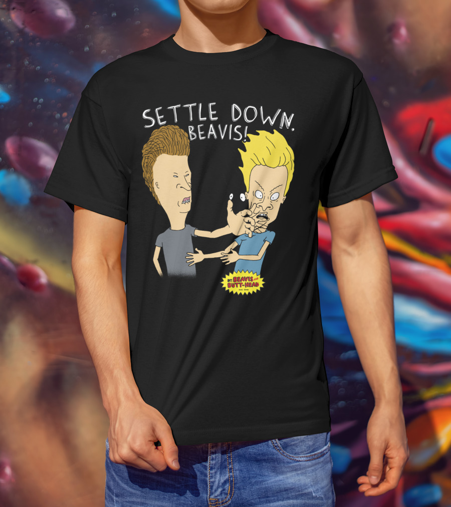 Settle Down Beavis Beavis And Butthead T-Shirt