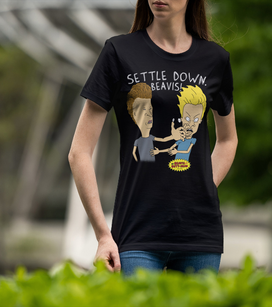 Settle Down Beavis Beavis And Butthead T-Shirt