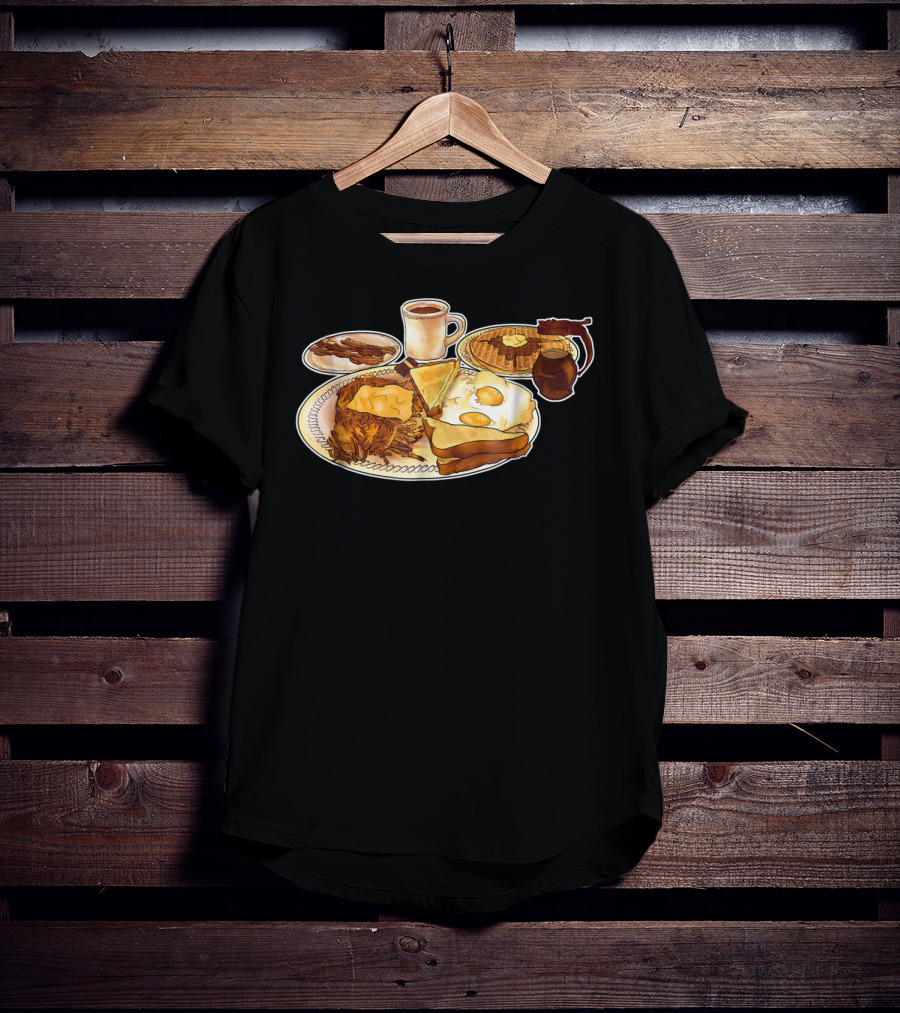 All Star Special Breakfast Plate With Coffee And Pancakes T-Shirt