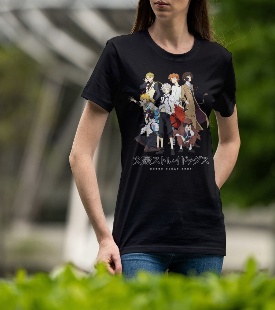 Bungo Stray Dogs Classic Anime Characters Ensemble T-Shirt